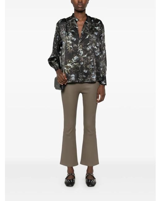 Vince Black Thistle Silk Blouse