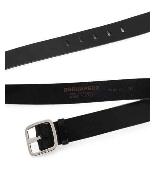 DSquared² White Basic Buckle Belt for men