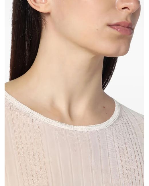 Camiseta de manga larga Roberto Collina de color White