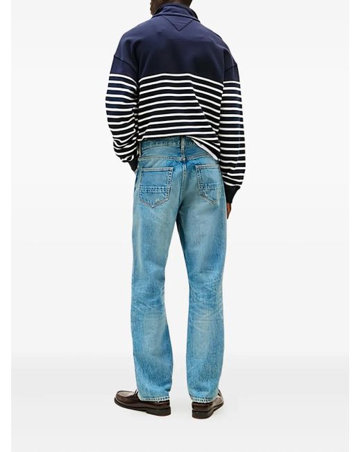 Tommy Hilfiger Blue Mercer Distressed Cotton Jeans for men