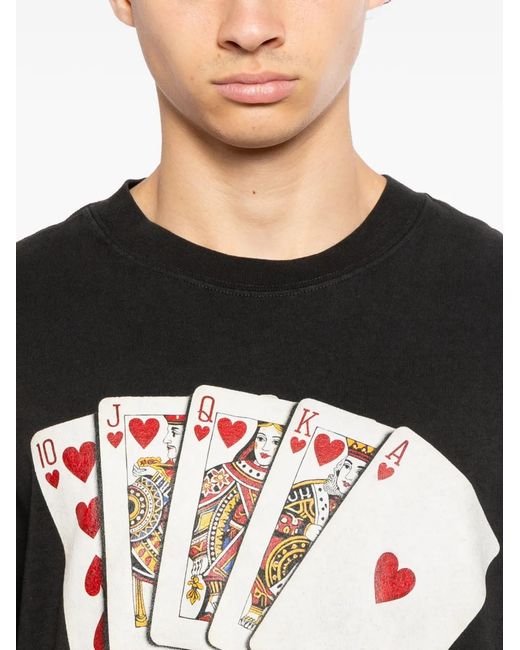 Melt Black Graphic-Print T-Shirt for men