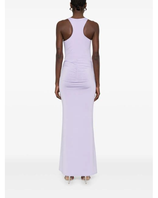 Robe Longue À Volants Patrizia Pepe en coloris Purple
