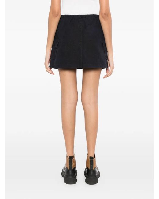 JNBY Black Floral-Print Mini Skirt