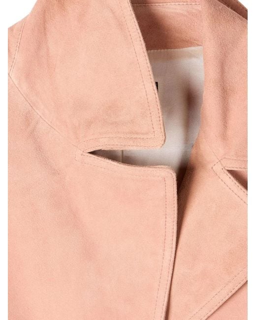 Paul Smith Pink Pockets Suede Jacket