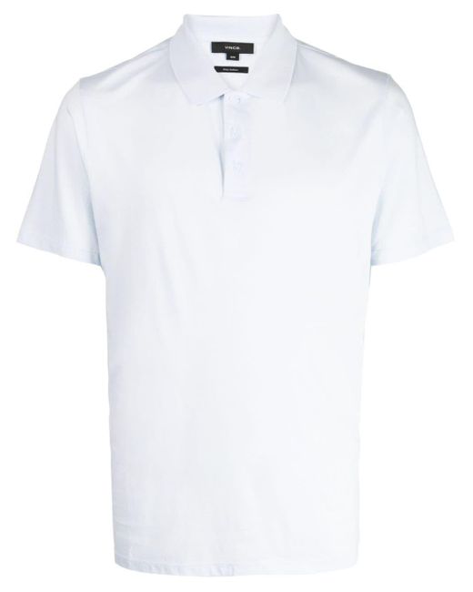 Vince White Short-sleeve Pima-cotton Polo Shirt for men