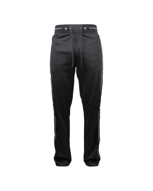 Givenchy Black Side-Stripe Jogging Bottoms for men