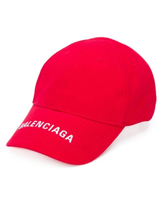 balenciaga cap red