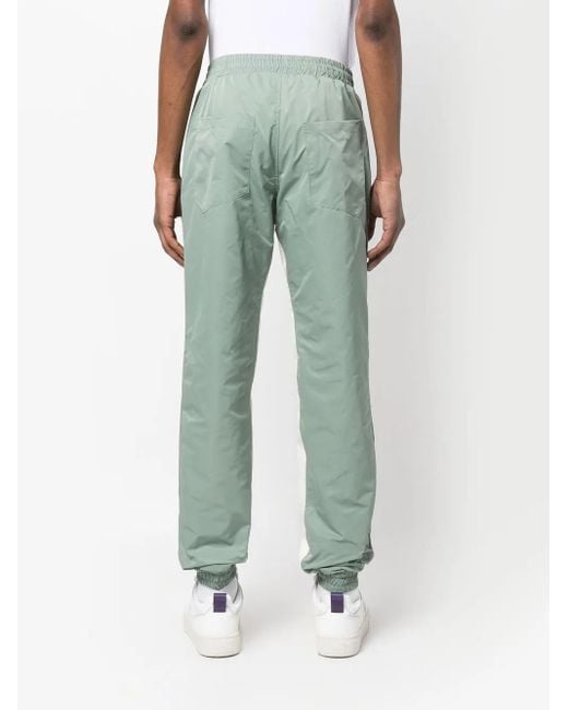 Rhude Green Senna Logo-Print Track Pants for men