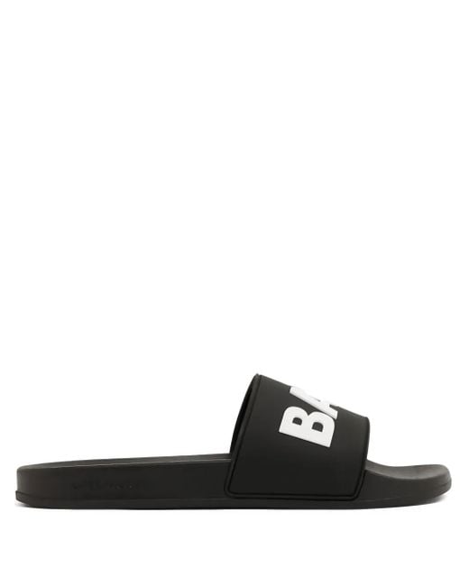 BALR Black Logo Slides for men