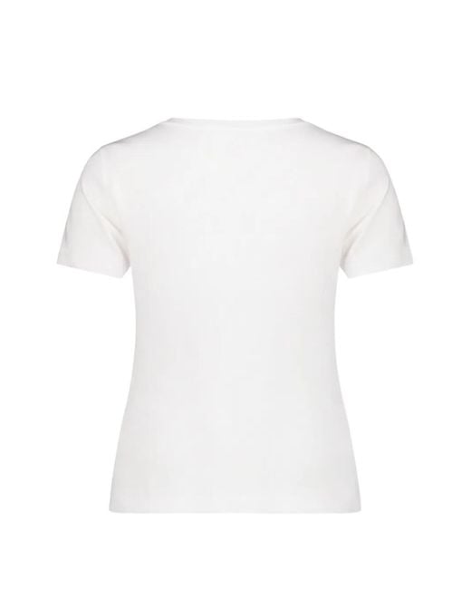 BETTY&CO White Panda-Print Crew-Neck T-Shirt