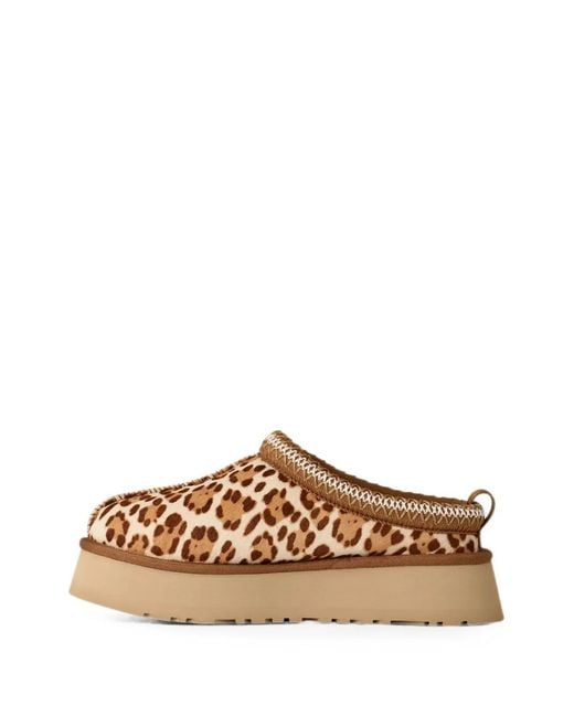 Ugg Brown Tazz Leopard-Print Slippers
