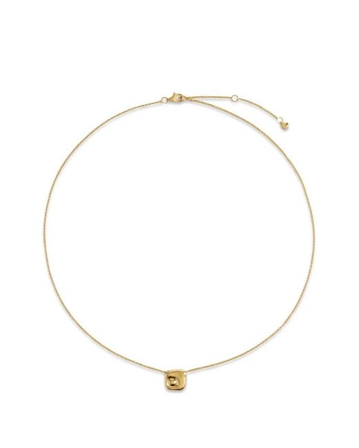 Monica Vinader White Square-Pendant Necklace