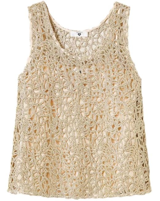 Twinset Natural Gewebtes Oberteil