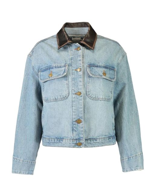 Jonathan Simkhai Blue Philoh Denim Jacket