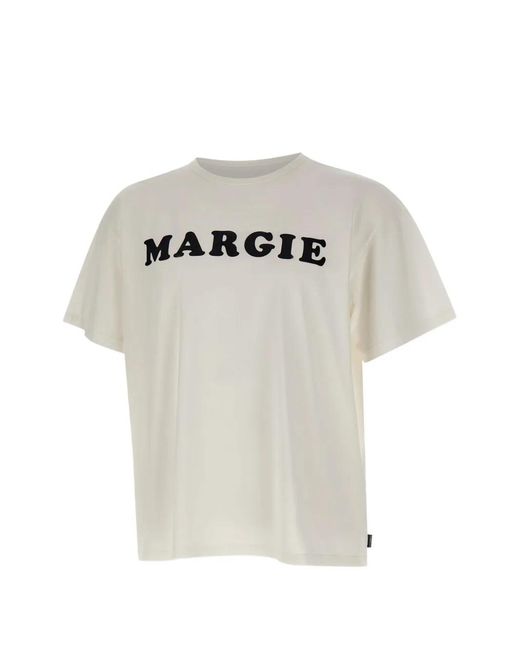MM6 by Maison Margiela White Short-Sleeve T-Shirt for men