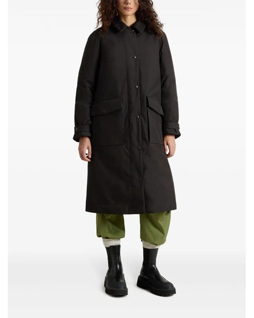 Woolrich Black Oversize Cape
