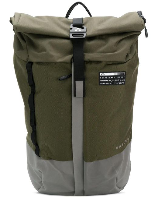 Oakley Green Roll Top Backpack