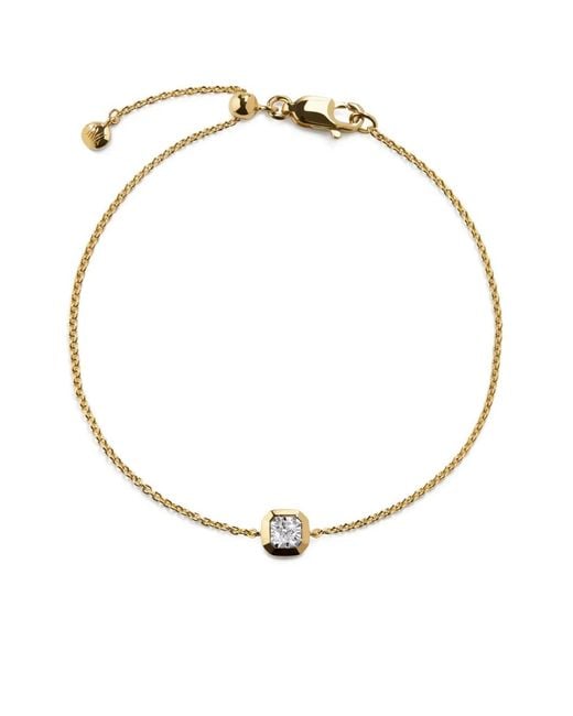 Monica Vinader Metallic Asscher Diamond Bracelet