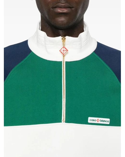Casablanca Colourblock Sweatshirt in Green für Herren