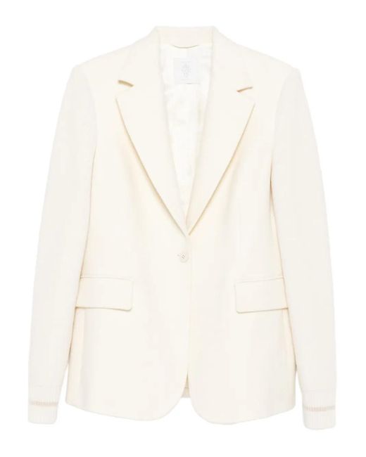 Blazer À Design Texturé Eleventy en coloris White