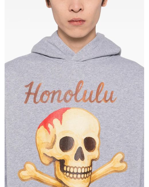 Melt Gray Printed Hoodie for men