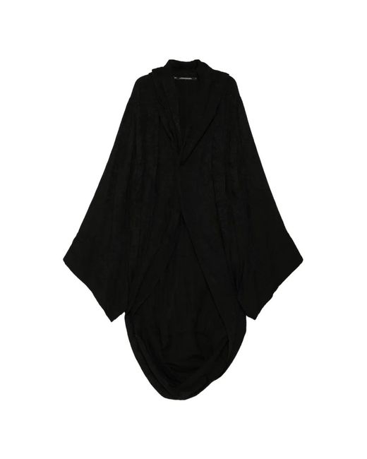 Julius Black Monk Coat for men