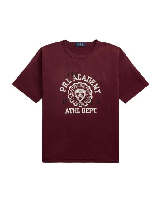 Polo Ralph Lauren Red Graphic-Print Crew-Neck T-Shirt for men