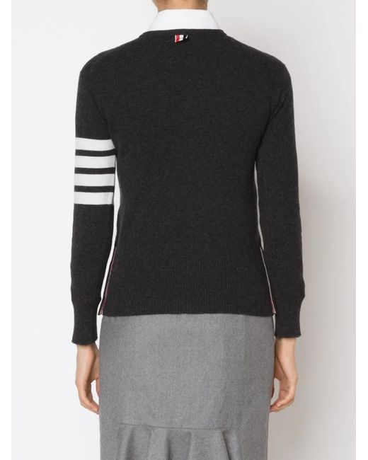 Thom Browne Black Logo Sweater