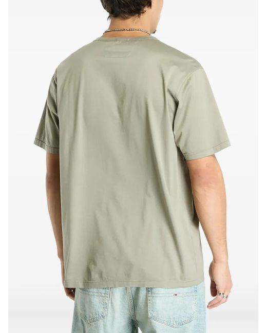 C P Company Green Logo-Print Short-Sleeve T-Shirt for men