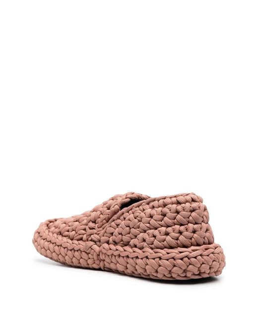 N°21 Pink Knitted Slip-On Sneakers
