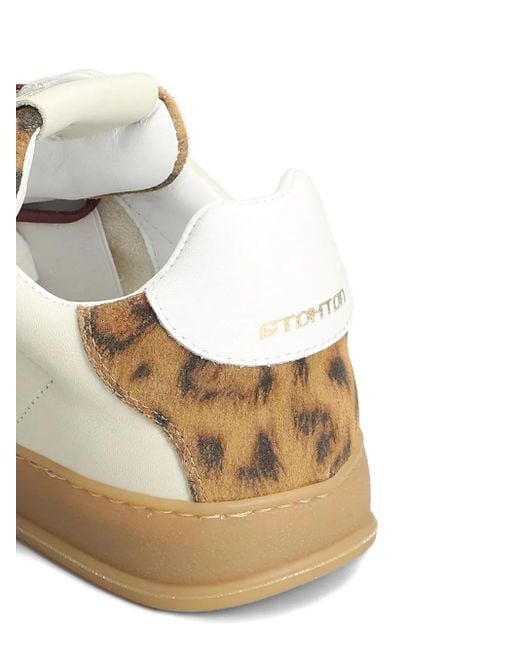 Stkn Natural Leopard-Panel Sneakers