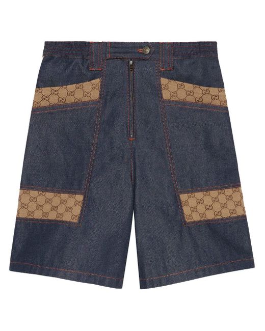 Gucci Blue Denim Bermuda Shorts