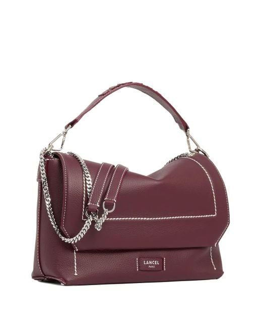 Lancel Purple Large Ninon Soft