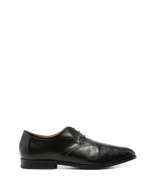 Our Legacy Black Collapsing Consultant Leather Derby Shoes for men
