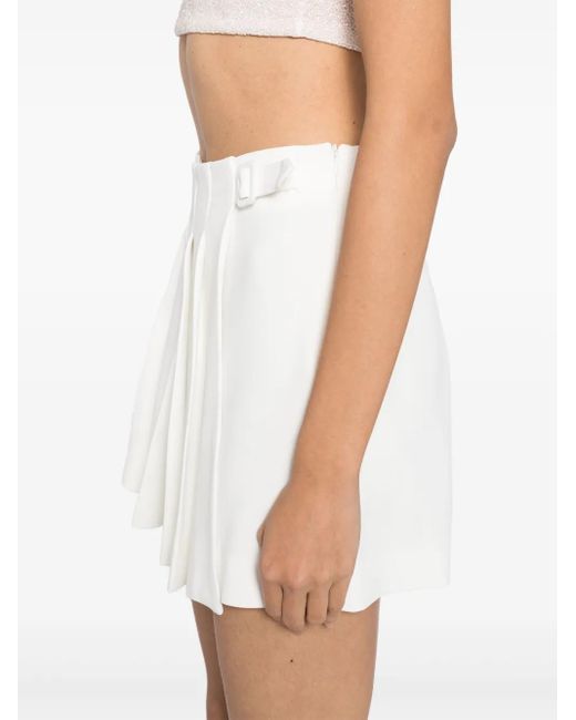 Ermanno Scervino Geplooide Skorts in het White