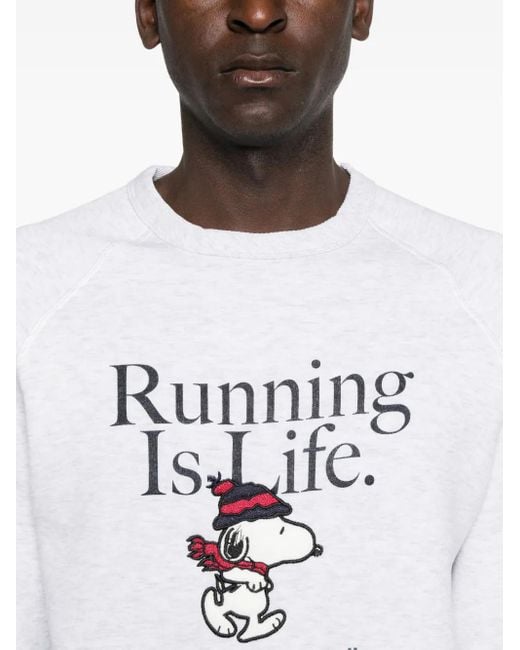 In The Box White Snoopy-Graphic Sweatshirt for men
