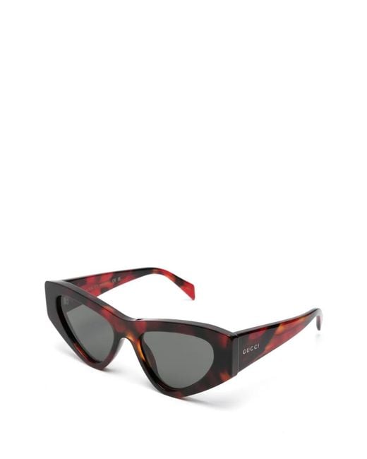 Gucci Gray Lunettes De Soleil À Monture Géométrique