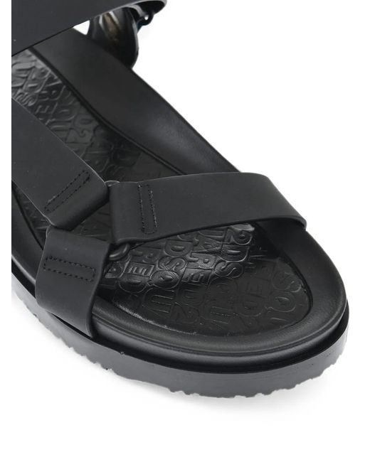 DSquared² White Logo-Print Touch-Strap Sandals for men