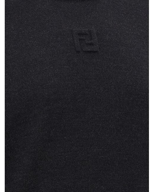 Fendi Blue Crew Neck for men