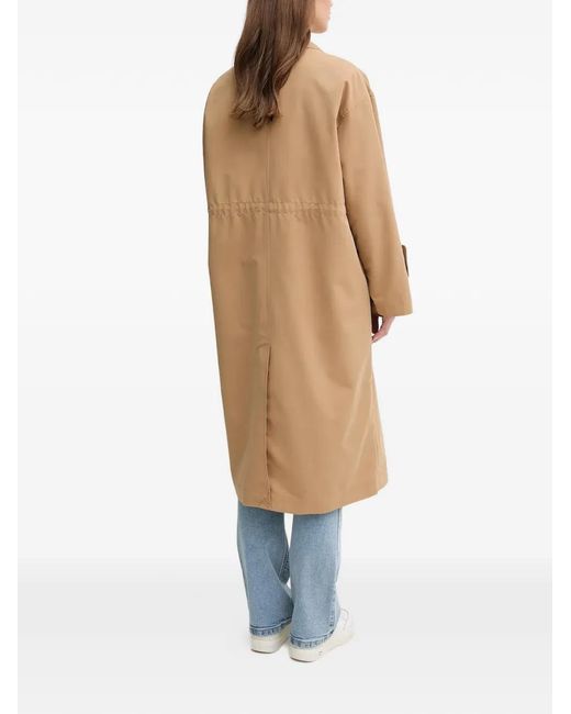 Benetton White Buttoned Coat