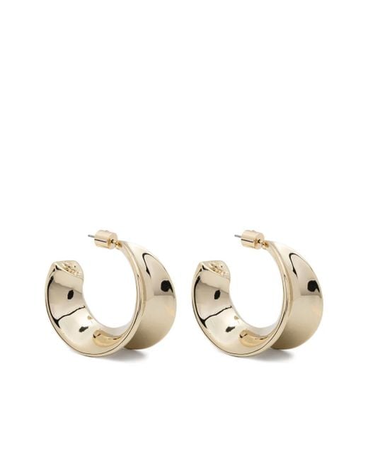 Orecchini A Cerchio Waves di Patrizia Pepe in Metallic