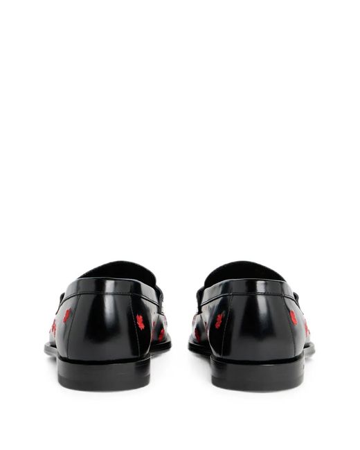 DSquared² White Maple-Leaf Loafers for men