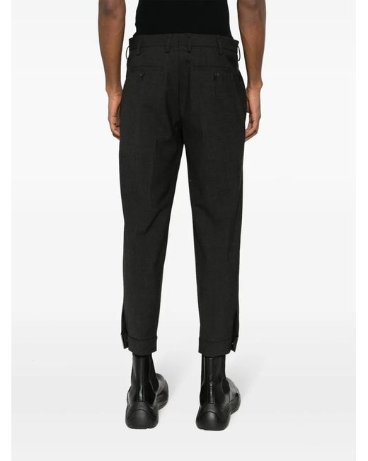 Neil Barrett Black Barrett Nb Metallic Plate Slim Regular Rise Trousers Clothing for men