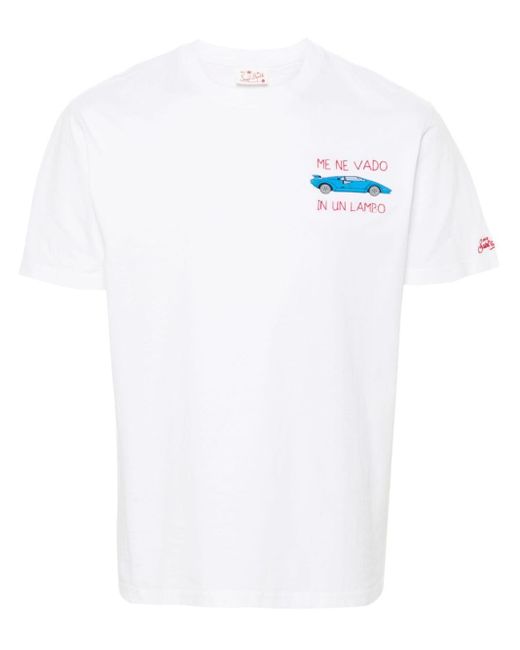 Mc2 Saint Barth White In Un Lombo Cotton T-shirt for men