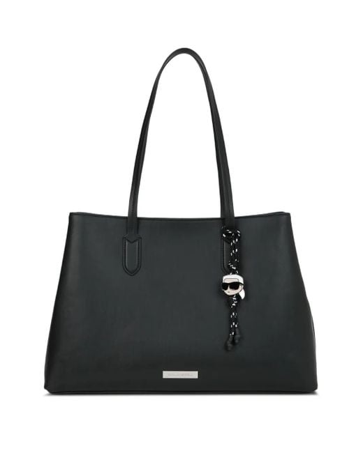 Karl Lagerfeld Black Grand Sac Cabas Ikon