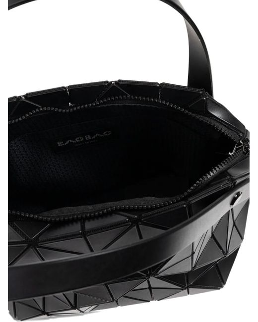 Issey Miyake Black Geometric-Panelled Tote Bag