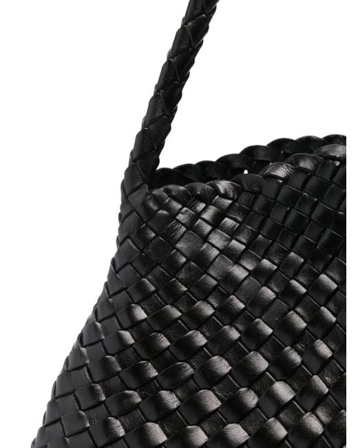 Dragon Diffusion Braided Leather Beach Bag in het Black