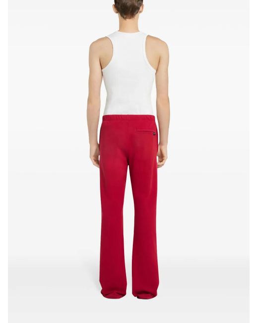 Courreges Bootcut Trainingsbroek in het Red voor heren
