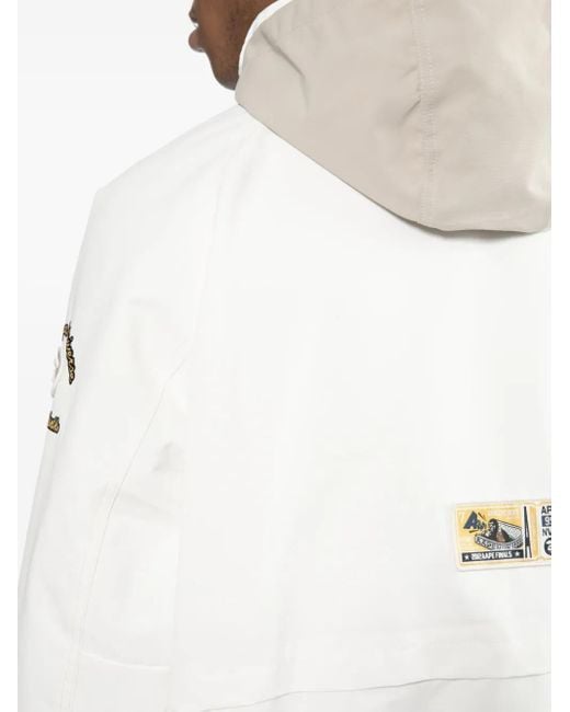 Aape By A Bathing Ape Jack Met Logopatch in het White voor heren