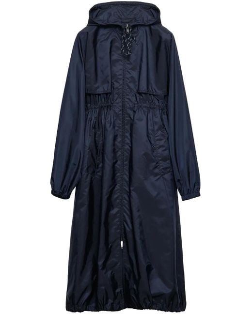 Prada フーデッド レインコート Blue